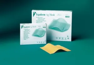 3M 90501 Tegaderm Ag Mesh Dressing With Silver 4" x 5"