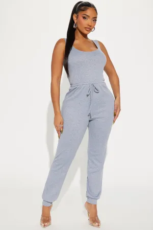 Abegayle Jumpsuit - Heather Grey