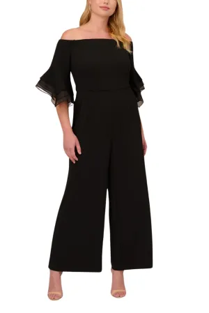 Adrianna Papell crepe jumpsuit ( Plus Size )