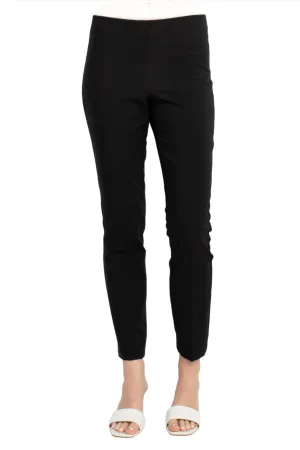 Adrianna Papell Mid Waist Solid Bi-Stretch Pull On Skinny Stretch Crepe Pants