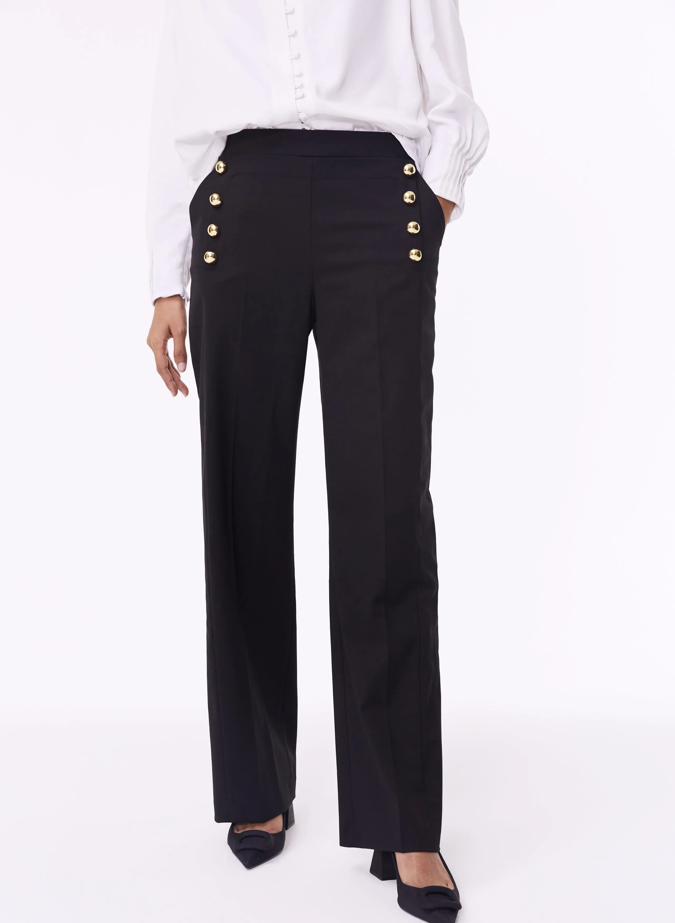 Amina Newlife & Wool Blend Trousers