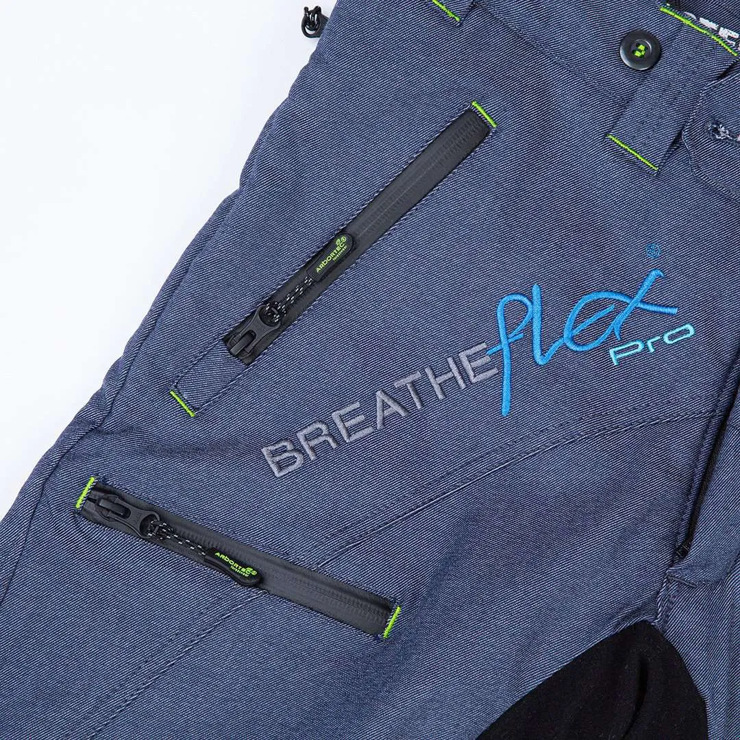 AT4060 Breatheflex Pro Chainsaw Trousers Design A Class 1 Legacy - Denim Blue