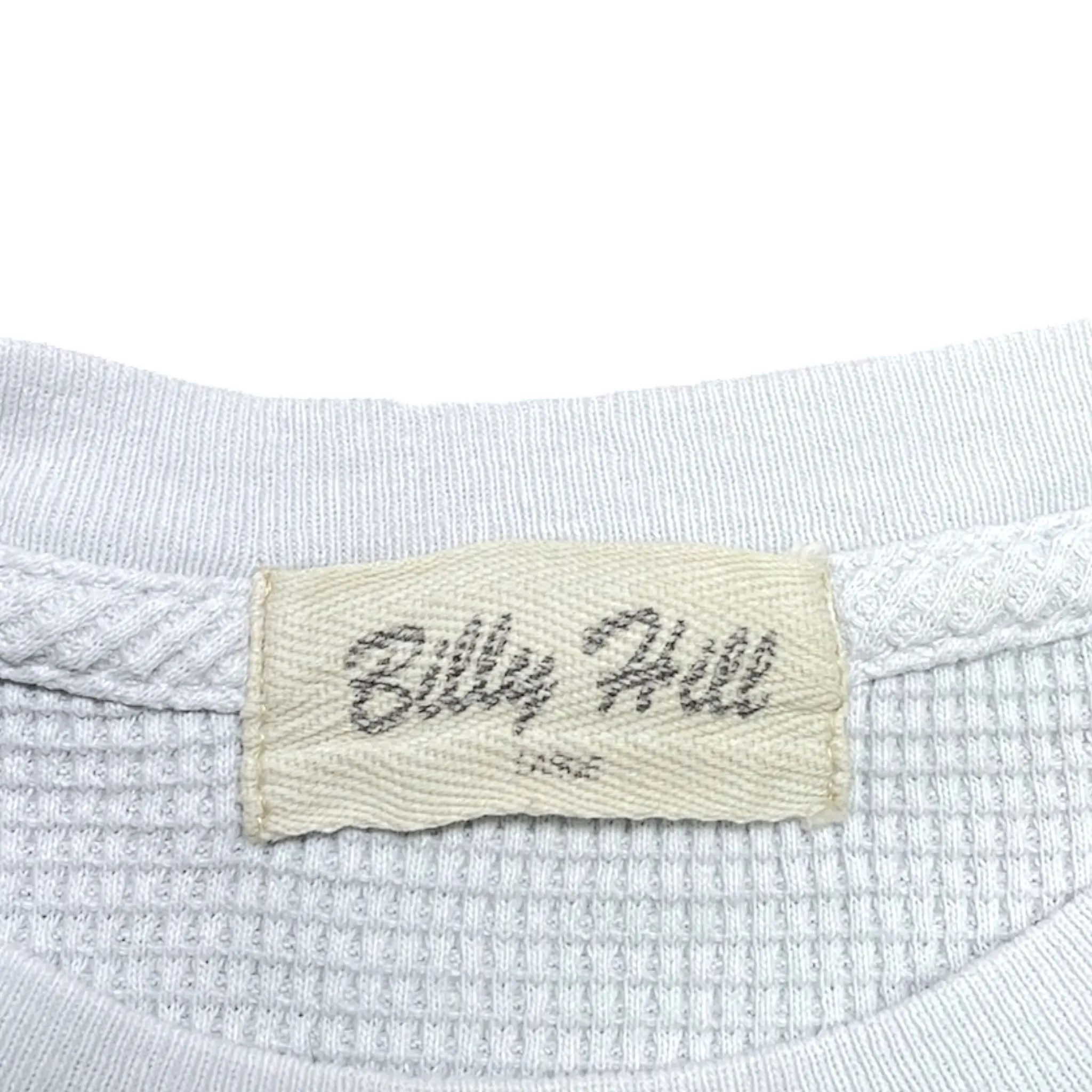 Billy Hill Dogs Of Hill Thermal Long Sleeve Tee Shirt White