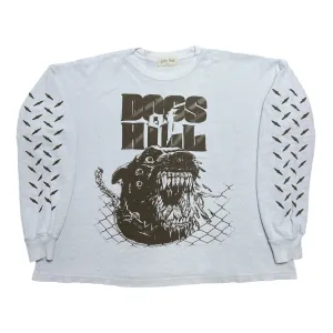 Billy Hill Dogs Of Hill Thermal Long Sleeve Tee Shirt White