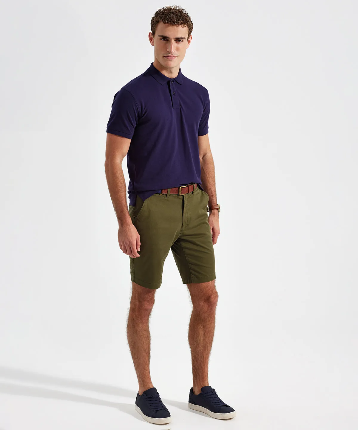 Black - Men’s lightweight chino shorts