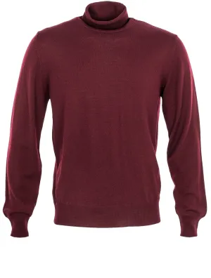 Burgundy Turtle Neck Sweater Wine