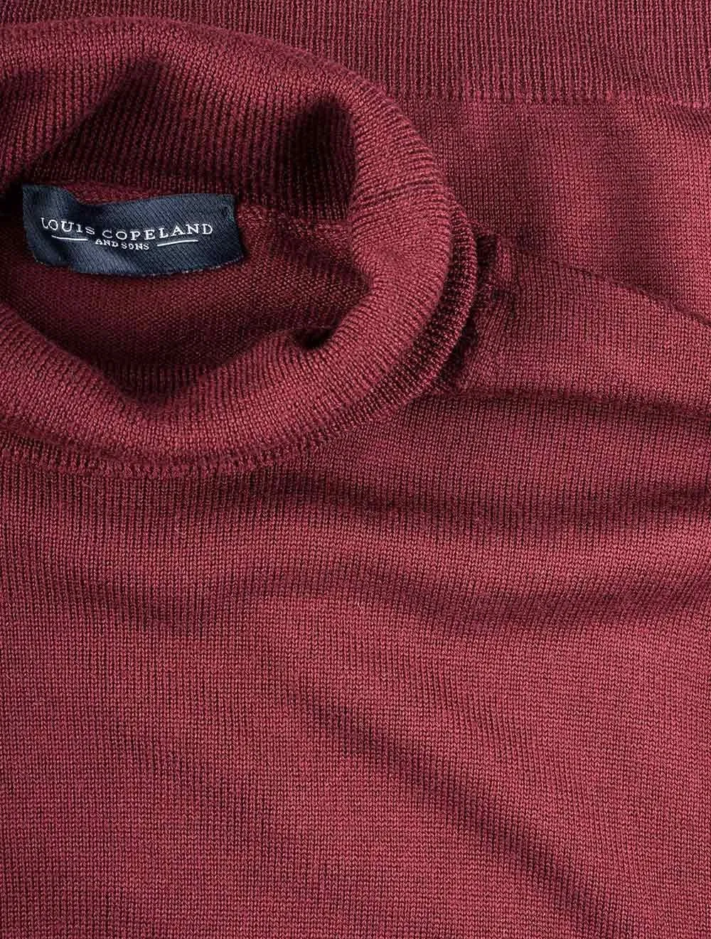 Burgundy Turtle Neck Sweater Wine