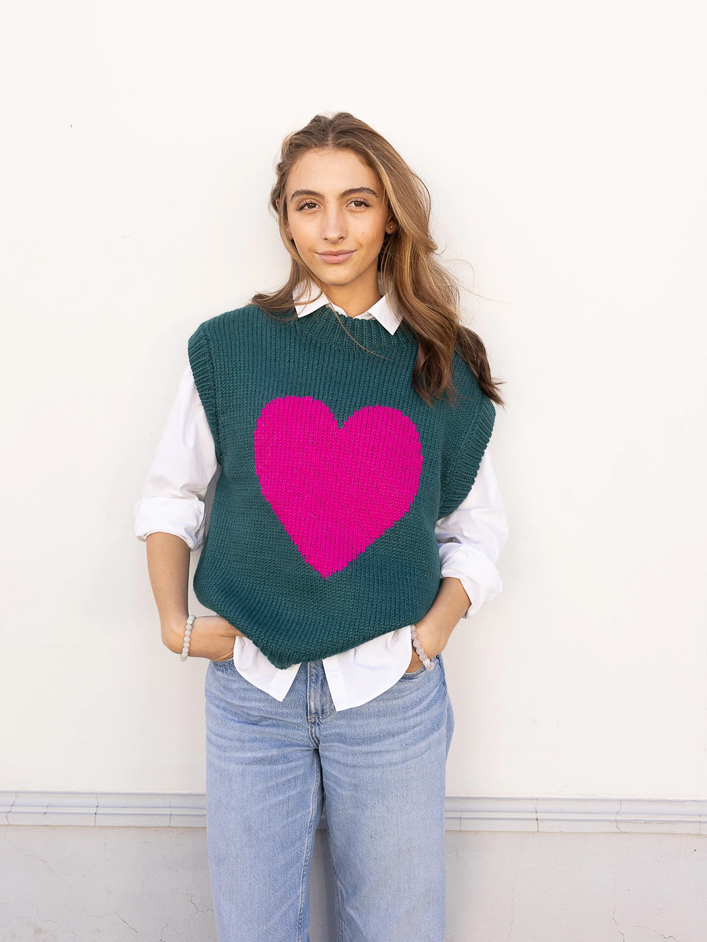 Chunky Heart Vest