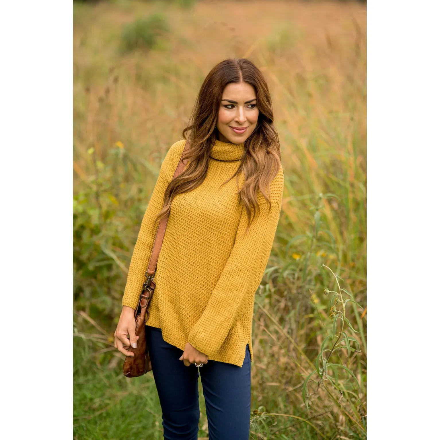 Cowl Neck Knit Sweater