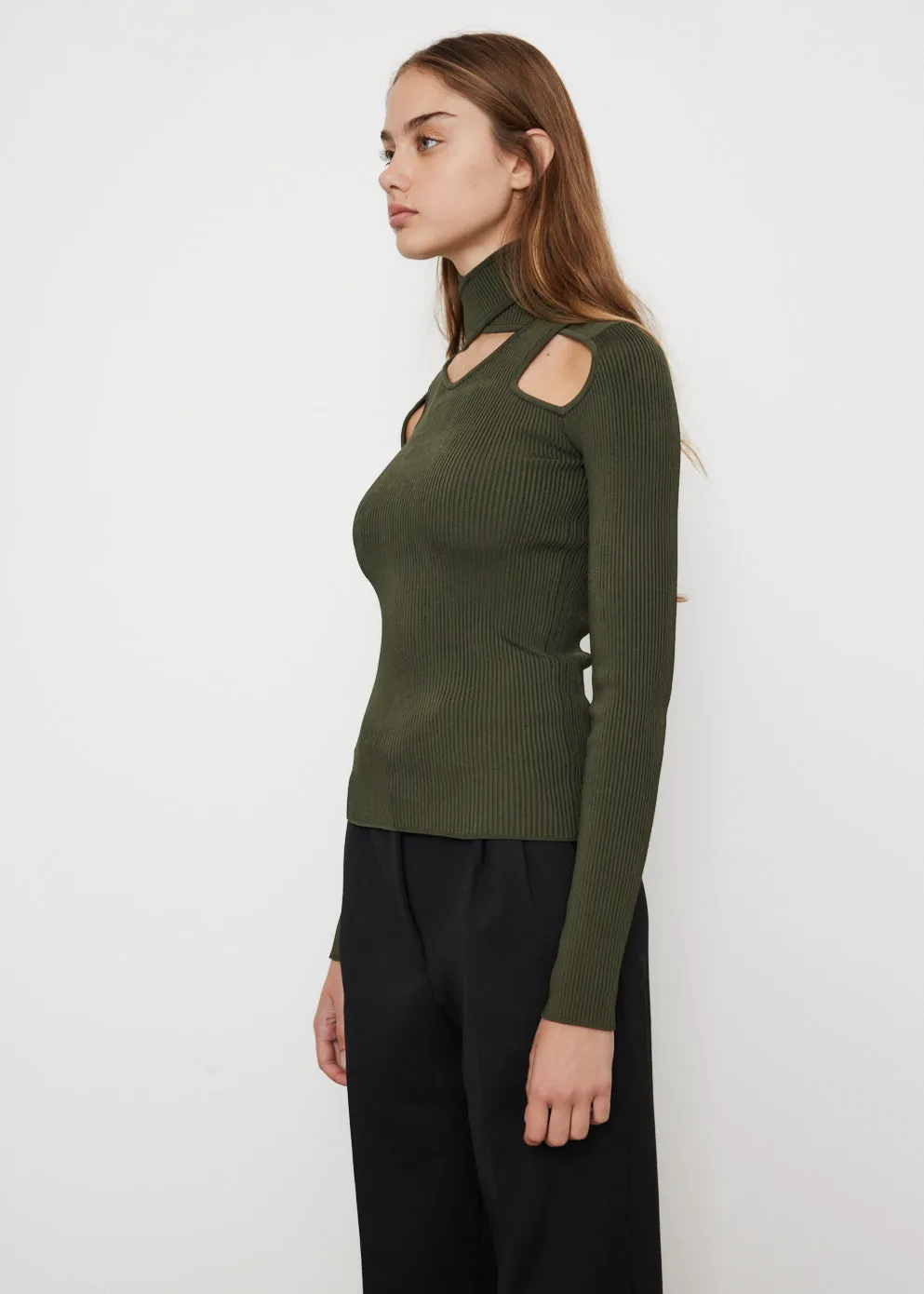 Cut-Out Knit Jumper