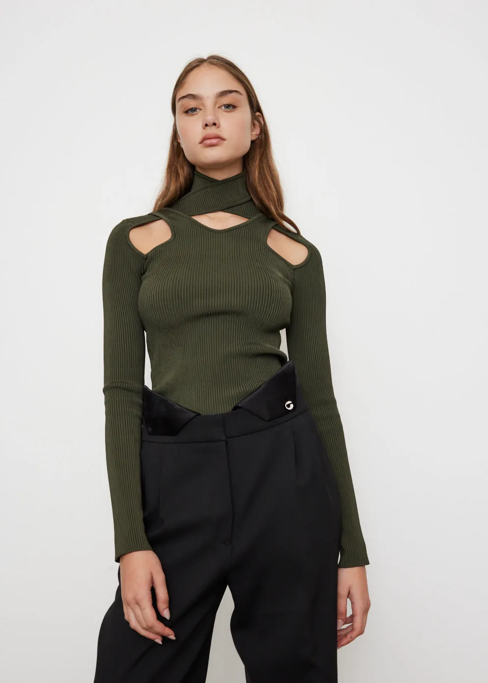 Cut-Out Knit Jumper