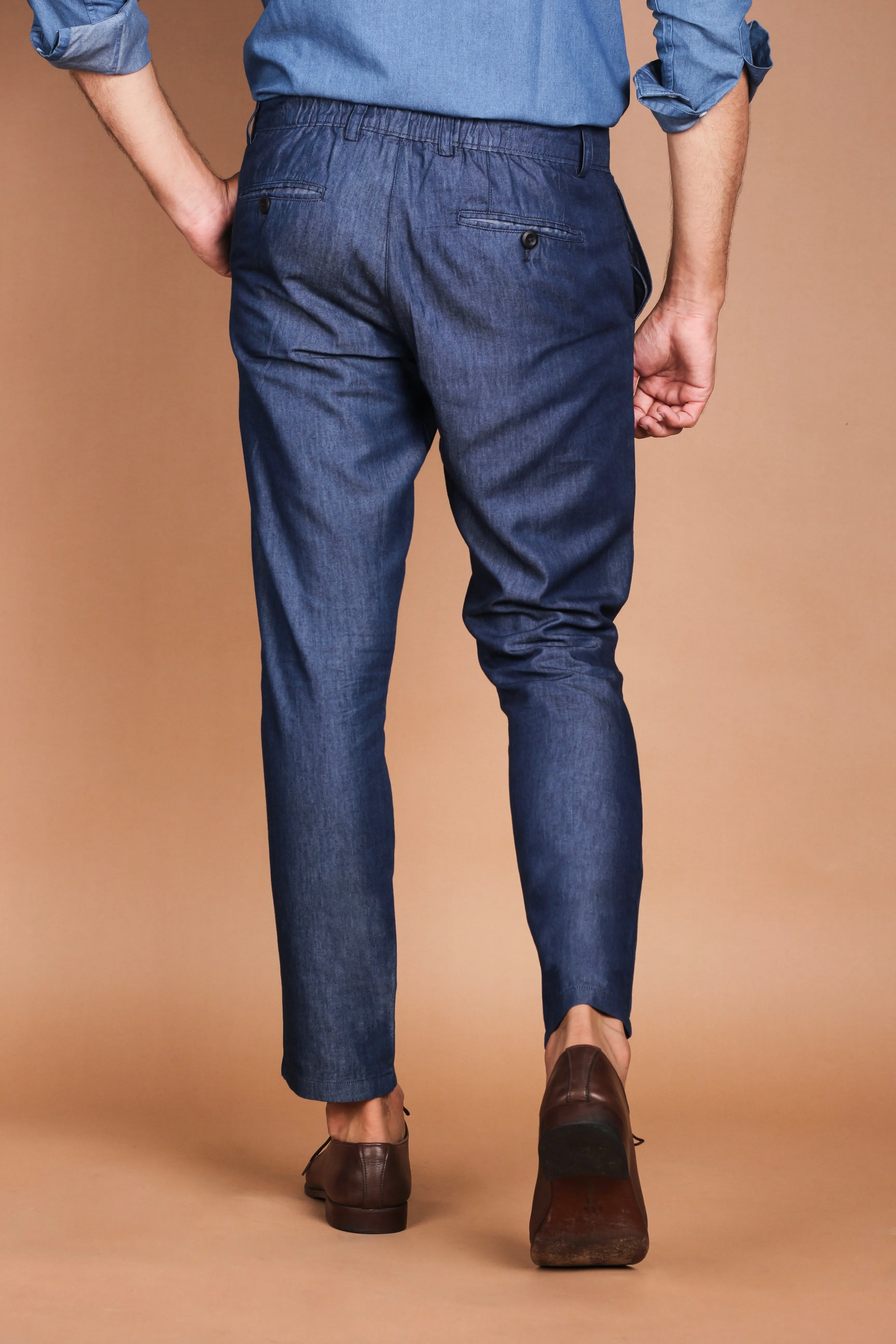 Denim Dark Wash Trousers