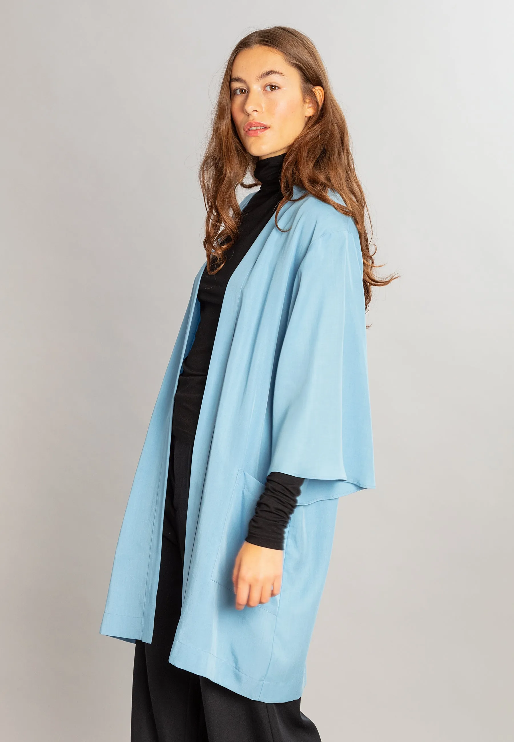 Erika Robe Jacket Light Blue