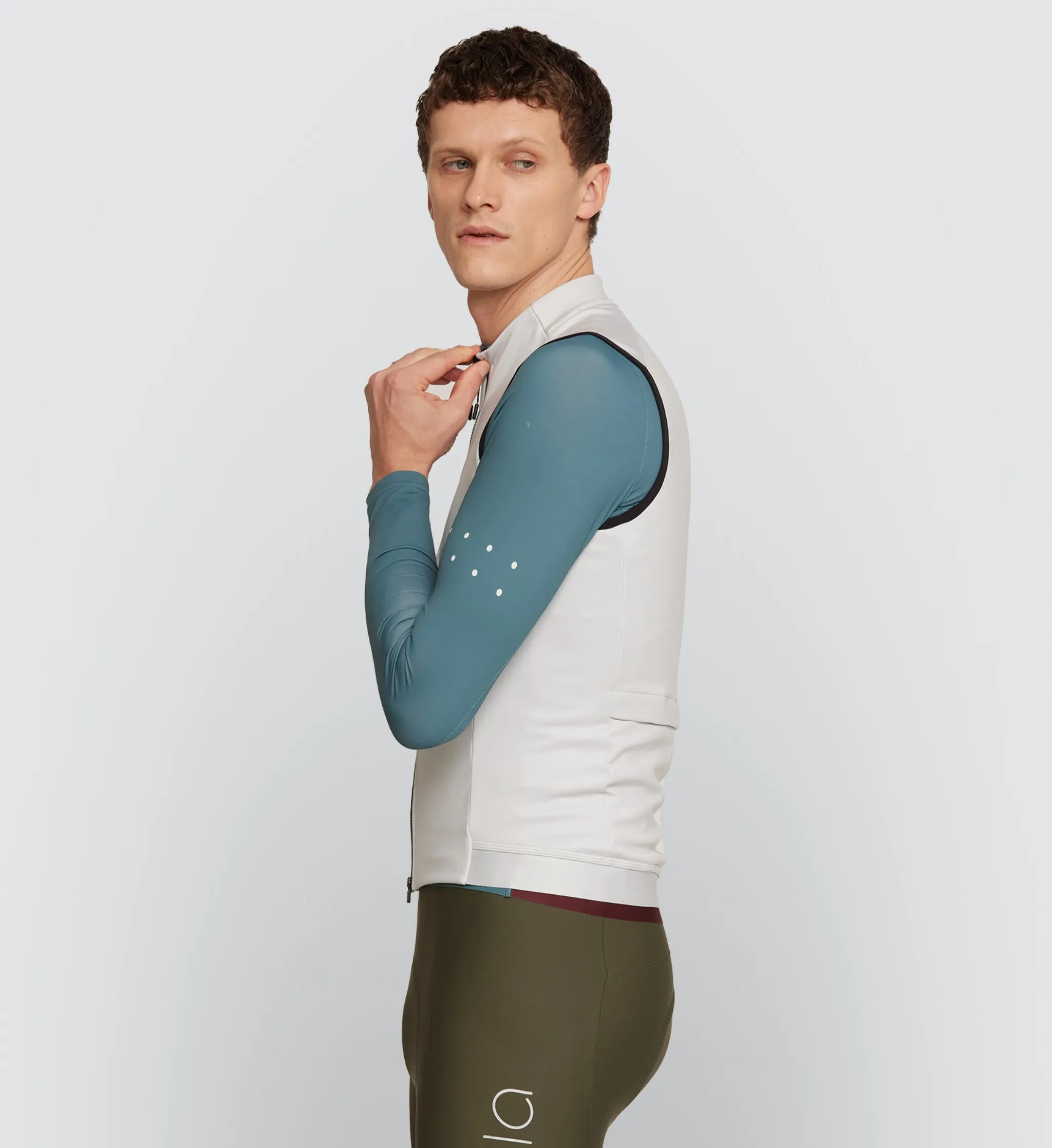 Essentials / Men's Thermal Gilet - Chalk