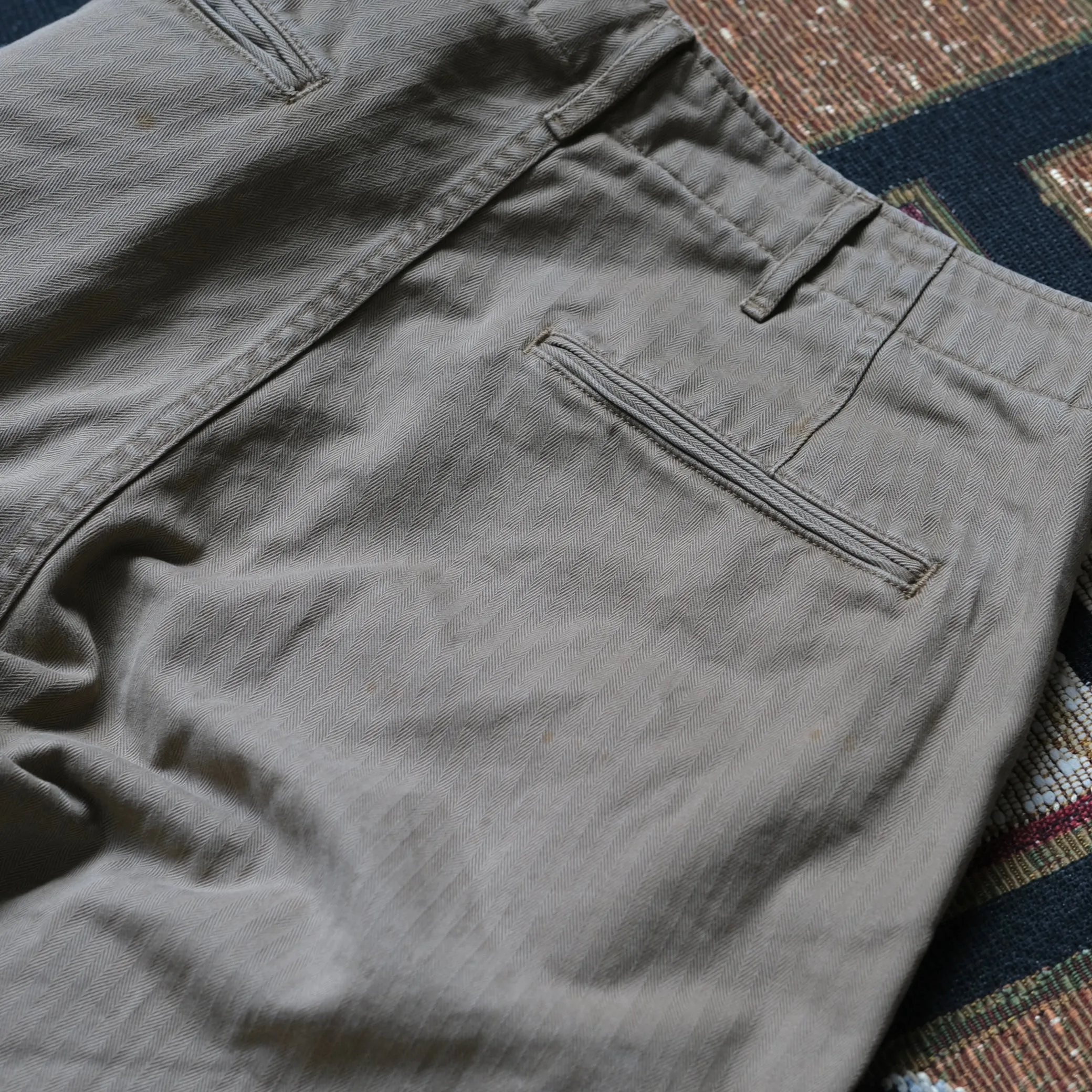 FULL COUNT U.S. Army Chino M-42 HBT Trousers