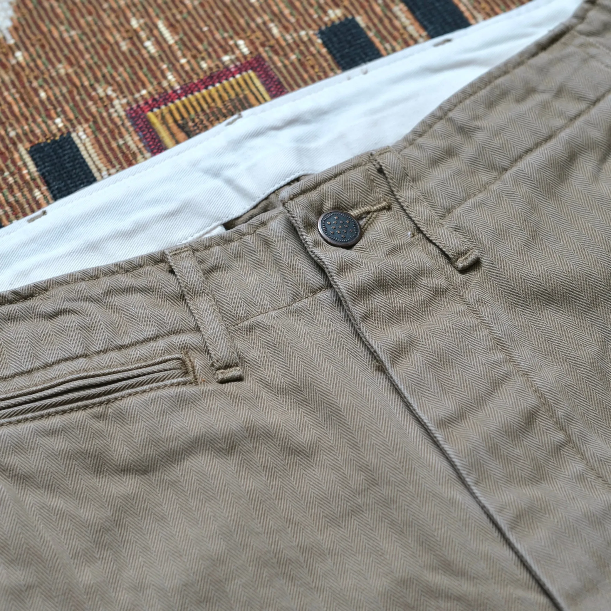 FULL COUNT U.S. Army Chino M-42 HBT Trousers