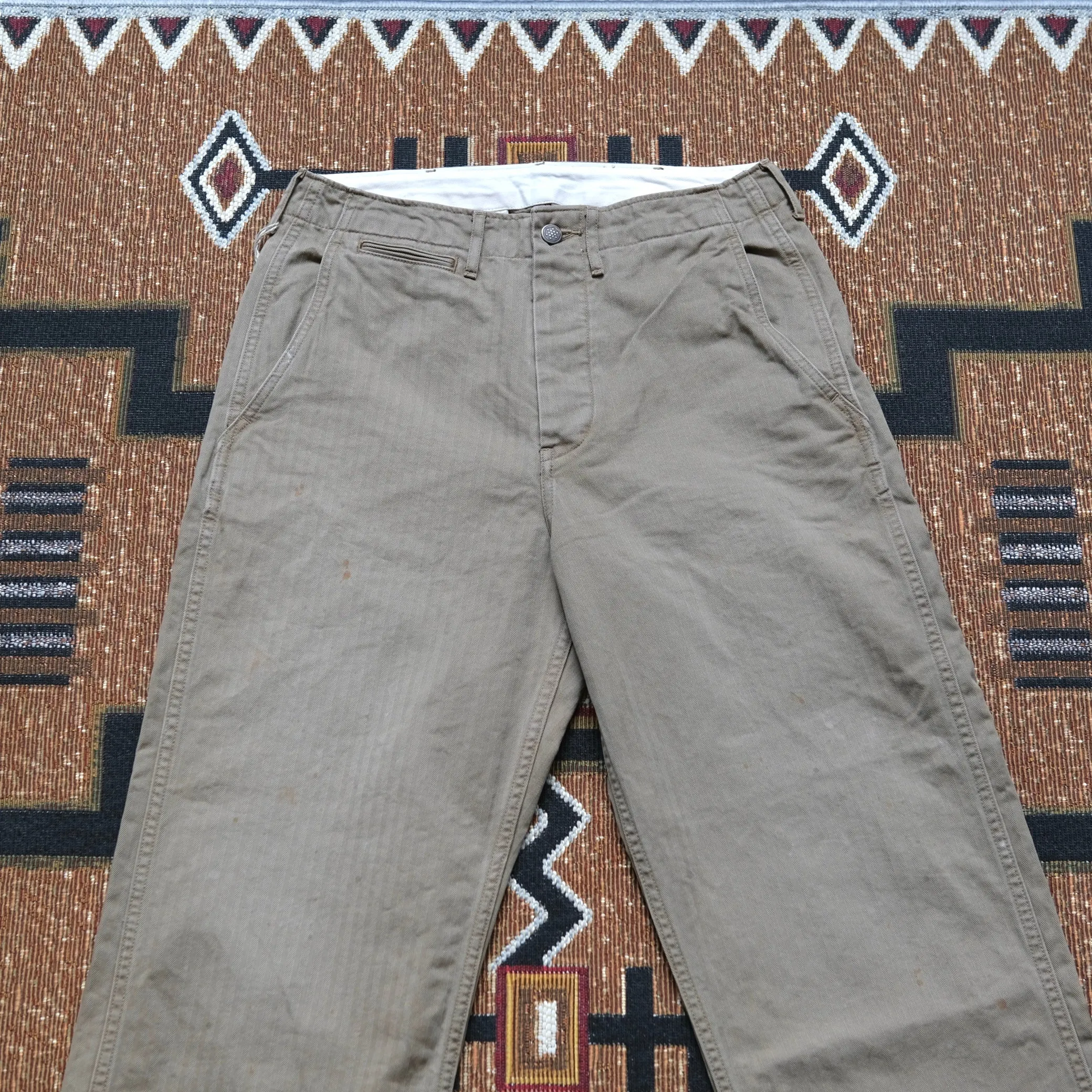 FULL COUNT U.S. Army Chino M-42 HBT Trousers