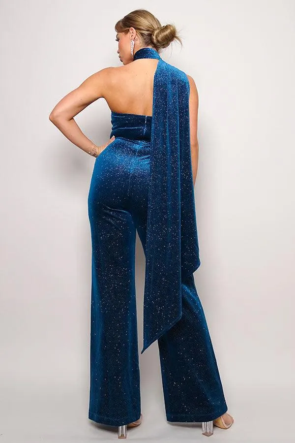 Glitter Velvet Jumpsuit