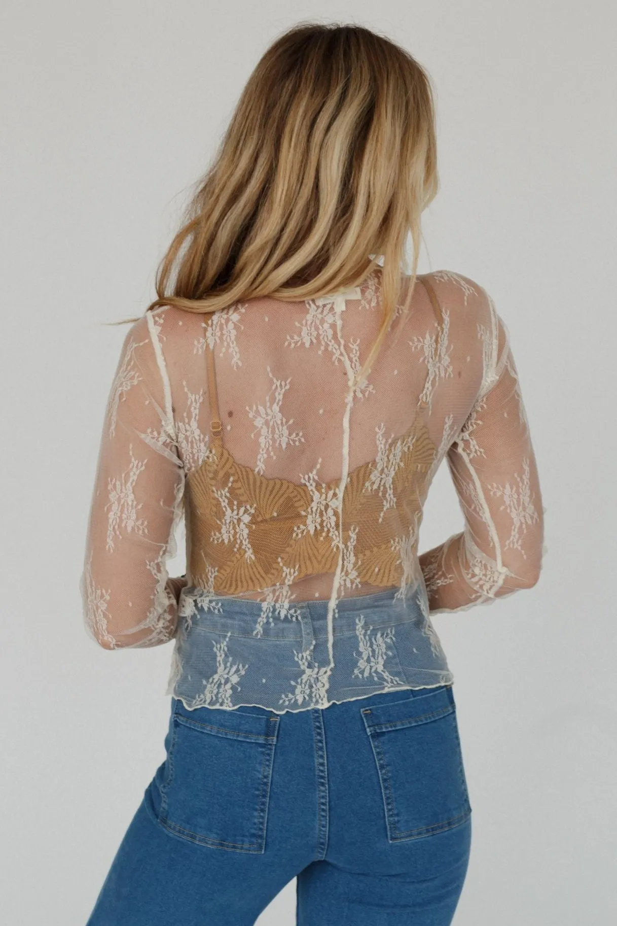 Graceful Lace Top - Ivory