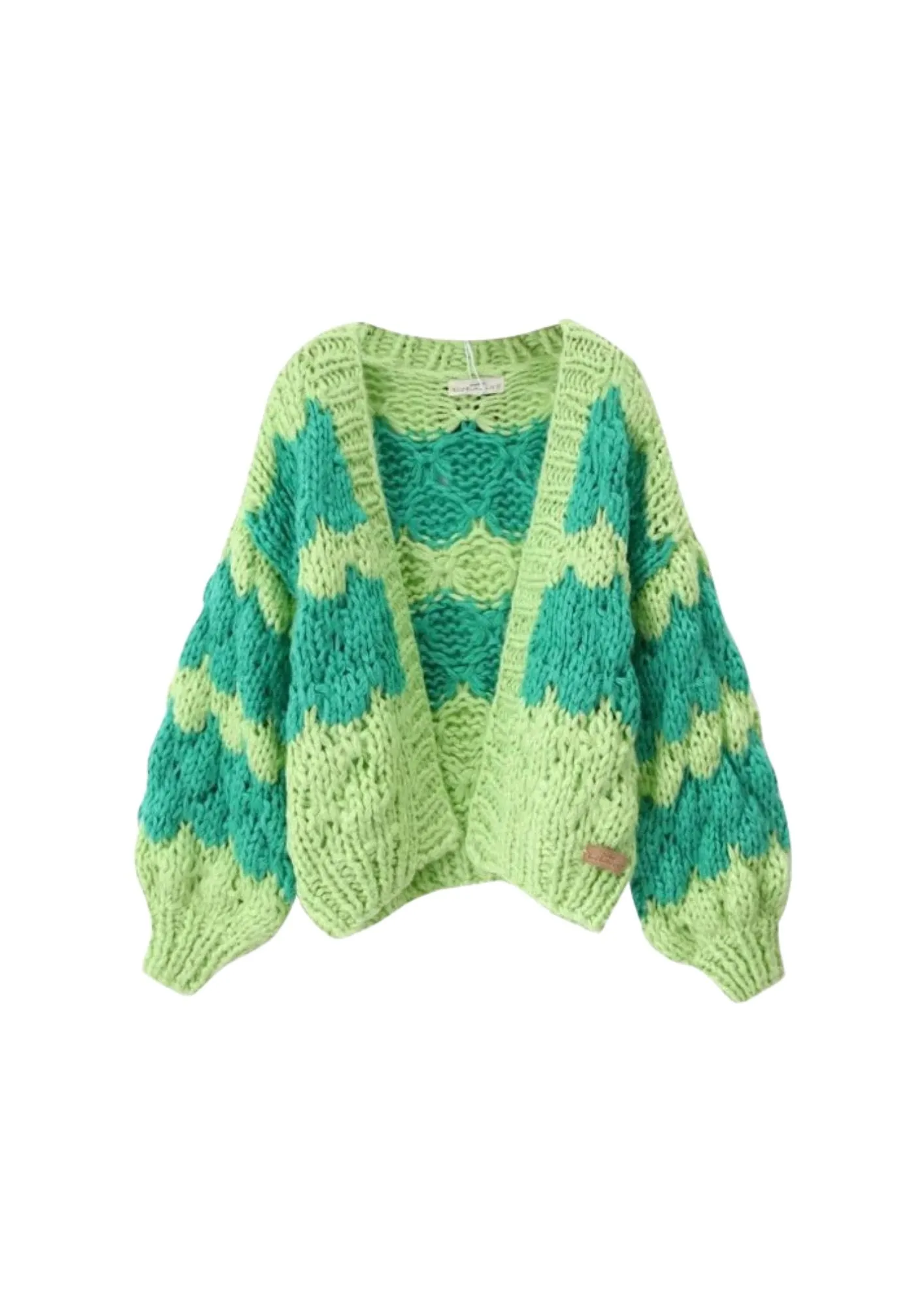 Green Hugs and Kisses Cardigan