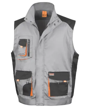 Grey/Black/Orange - Work-Guard lite gilet