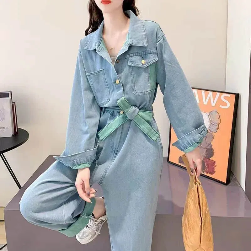 HEYFANCYSTYLE Denim Empress Jumpsuit