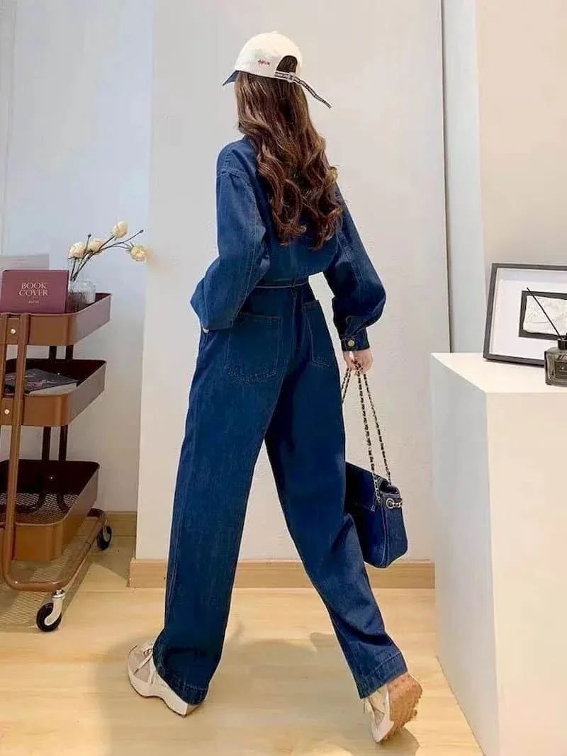 HEYFANCYSTYLE Denim Empress Jumpsuit