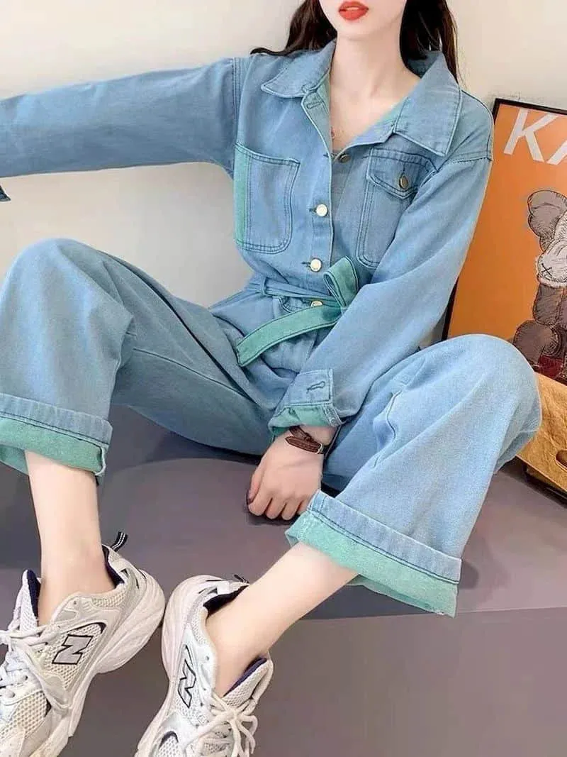 HEYFANCYSTYLE Denim Empress Jumpsuit