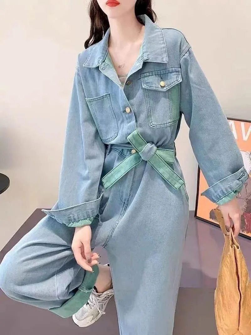 HEYFANCYSTYLE Denim Empress Jumpsuit