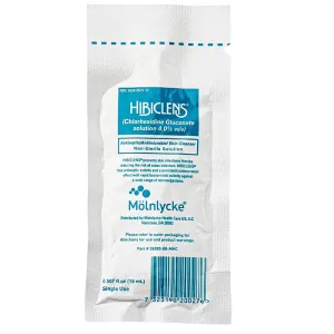 Hibiclens Packets 15 mL Chlorhexidine Gluconate 4% Antimicrobial Antiseptic Skin Cleanser 15 ml x 50/Box