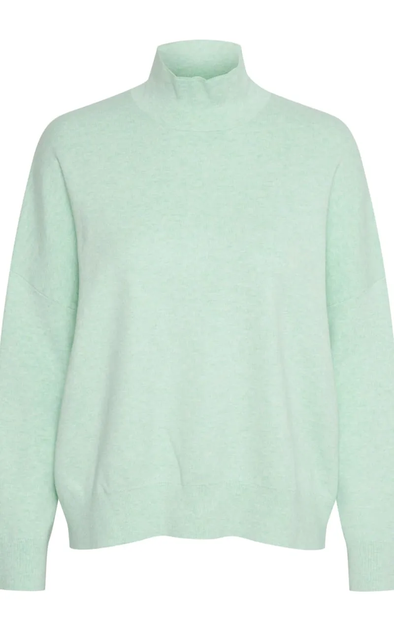 InWear- Tenley Turtleneck in Dusty Mint Melange