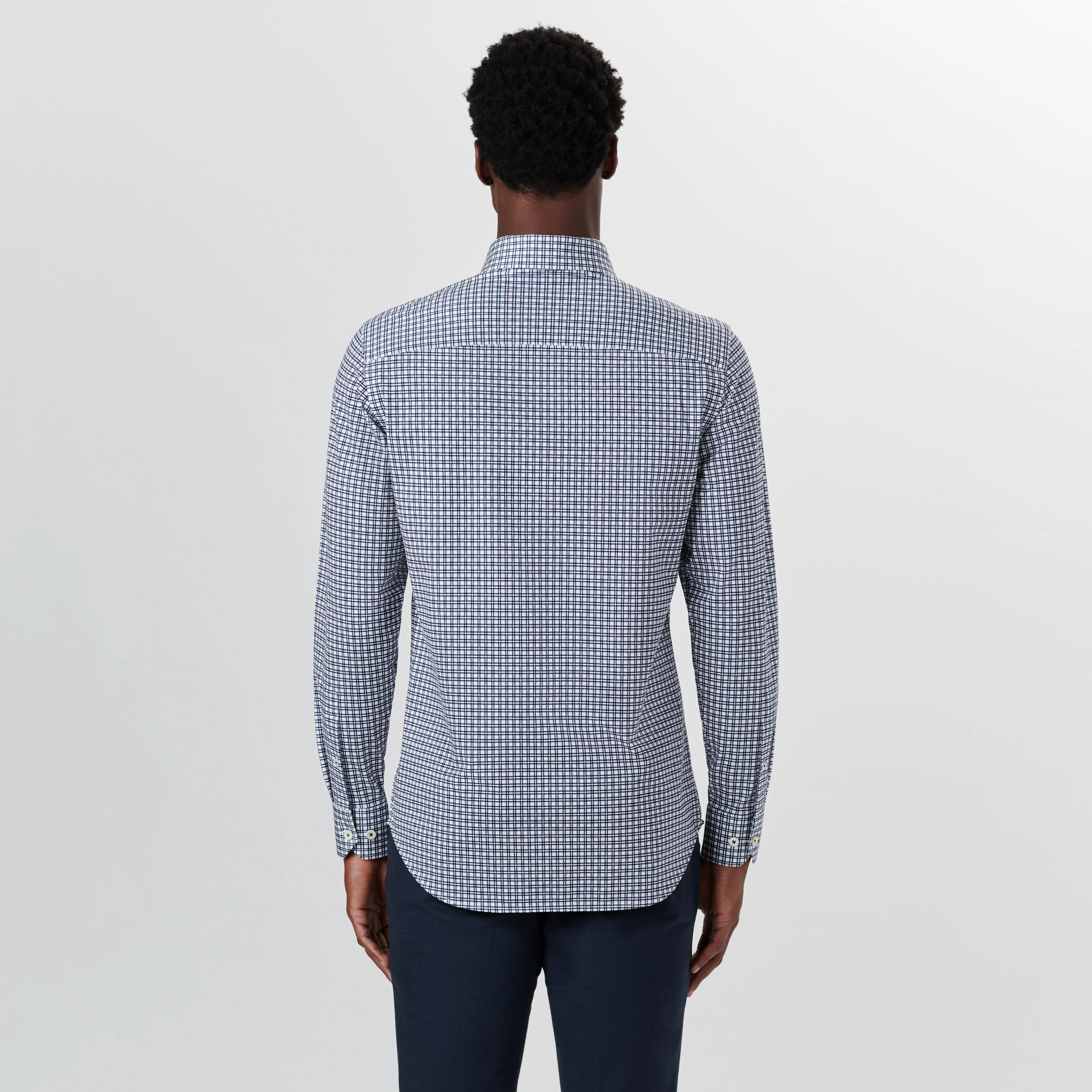 JAMES Grid Check OoohCotton Twill Shirt