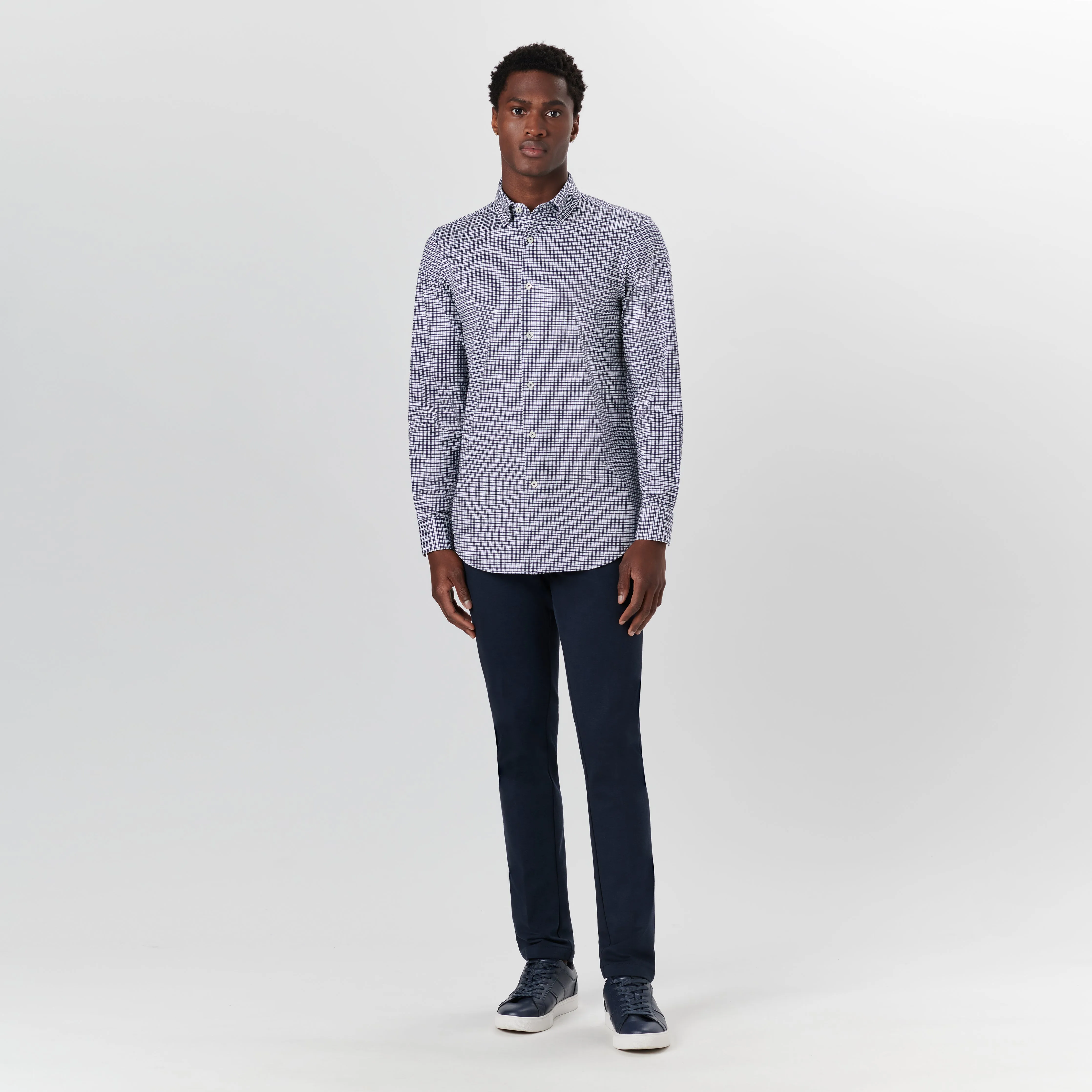 JAMES Grid Check OoohCotton Twill Shirt