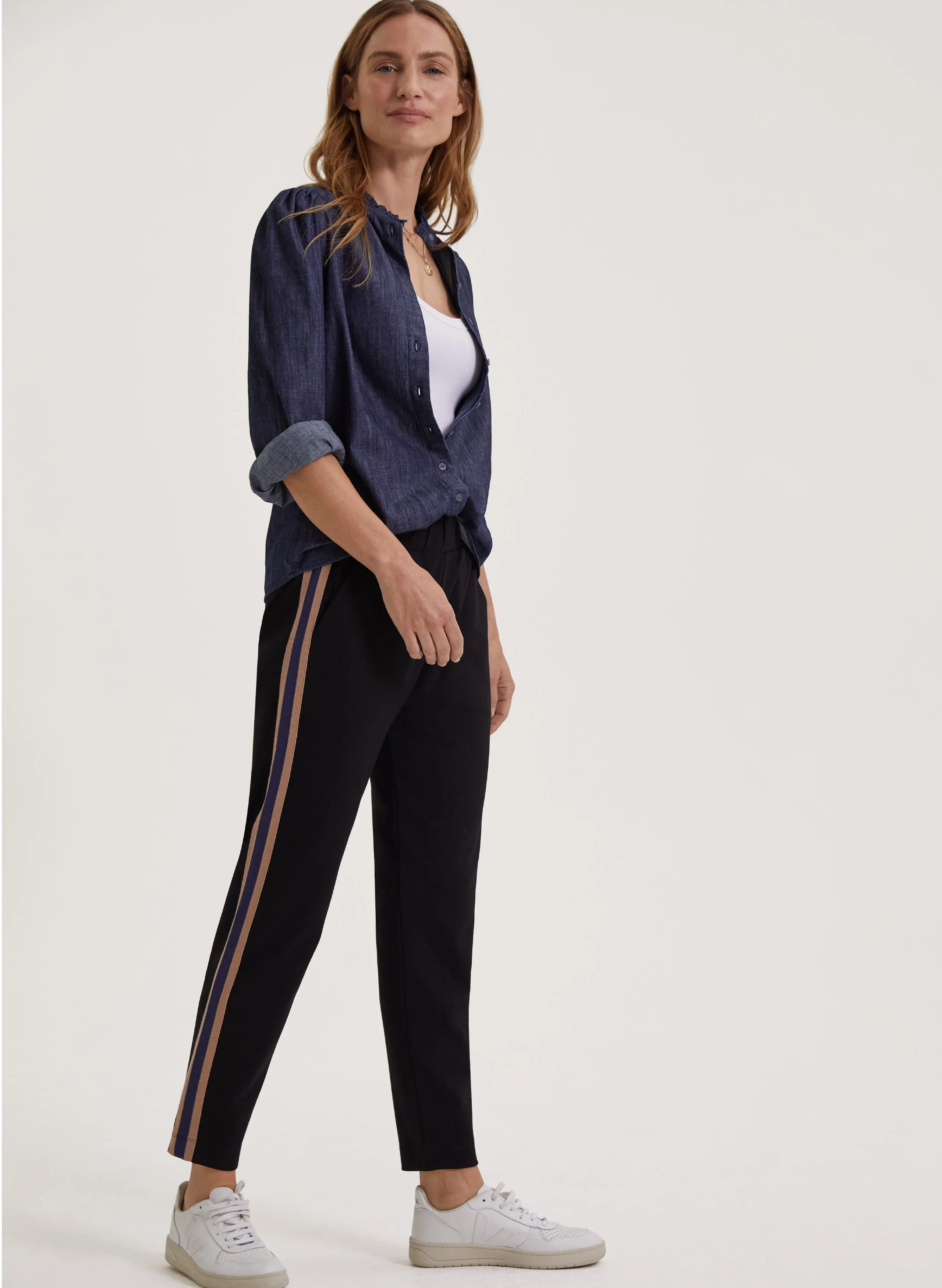 Jay Side Stripe Tapered Trousers