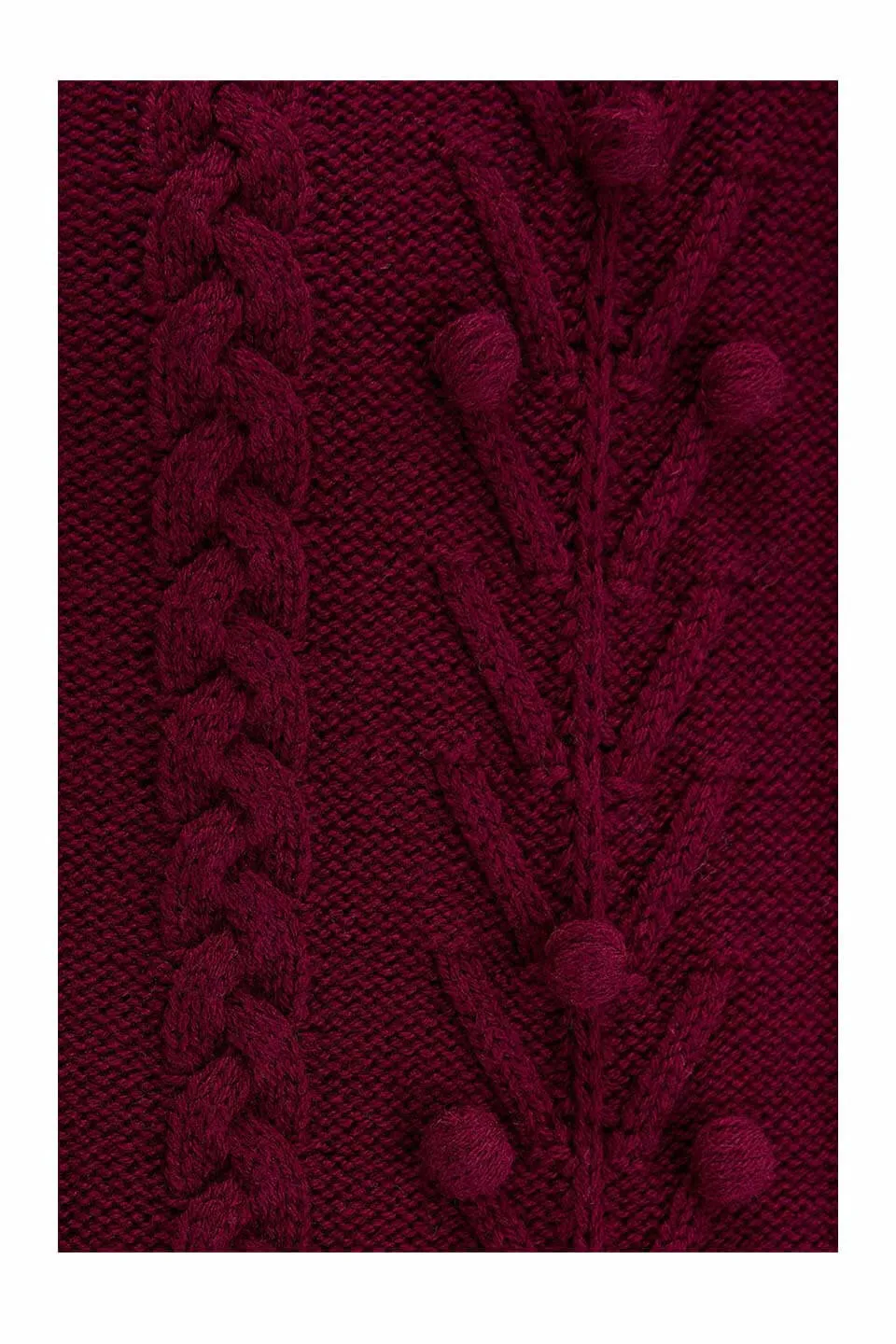 Judy Cardigan in Burgundy