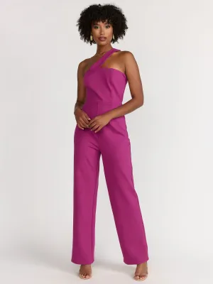 Lena Sleeveless Asymmetric One-Shoulder Jumpsuit - Brands We Love