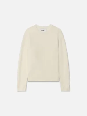 Lightweight Cashmere Silk Sweater  -- Vanilla