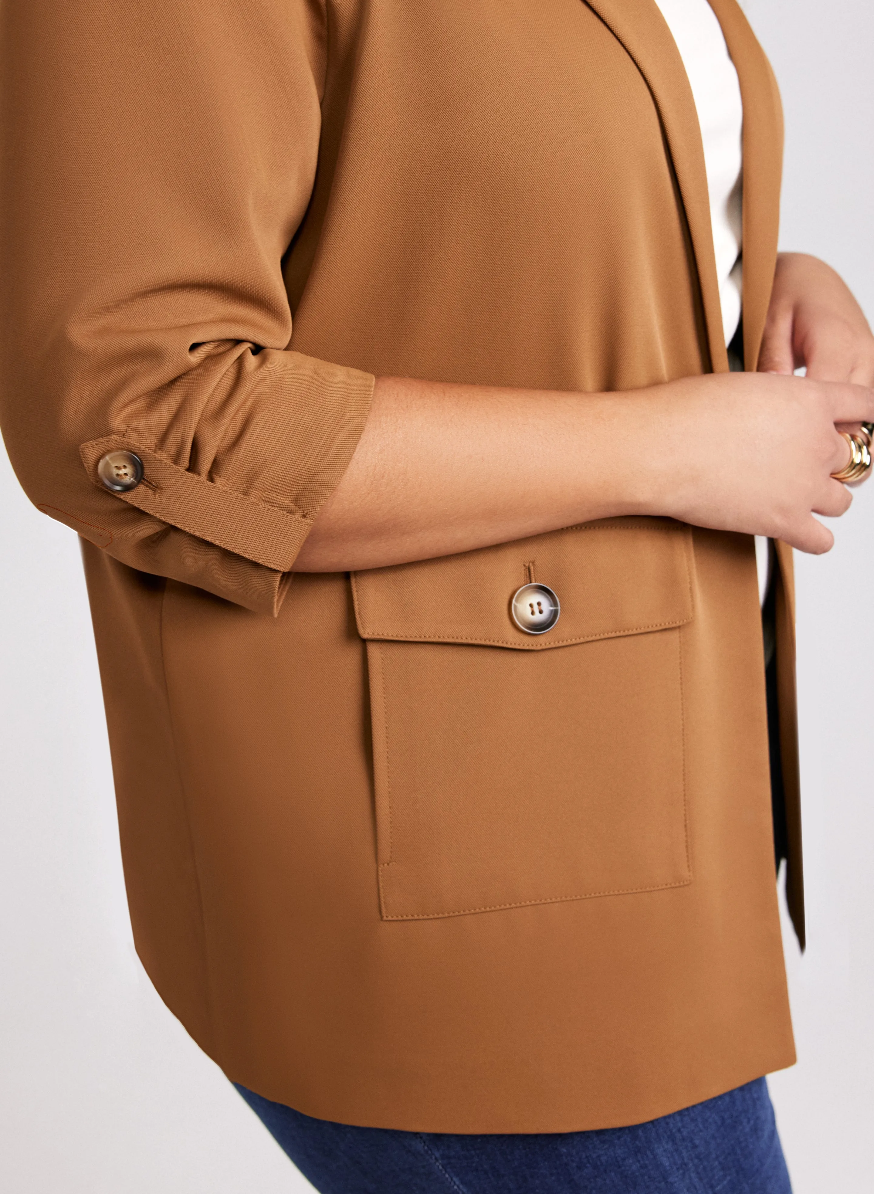 Lightweight Tab Sleeve Jacket