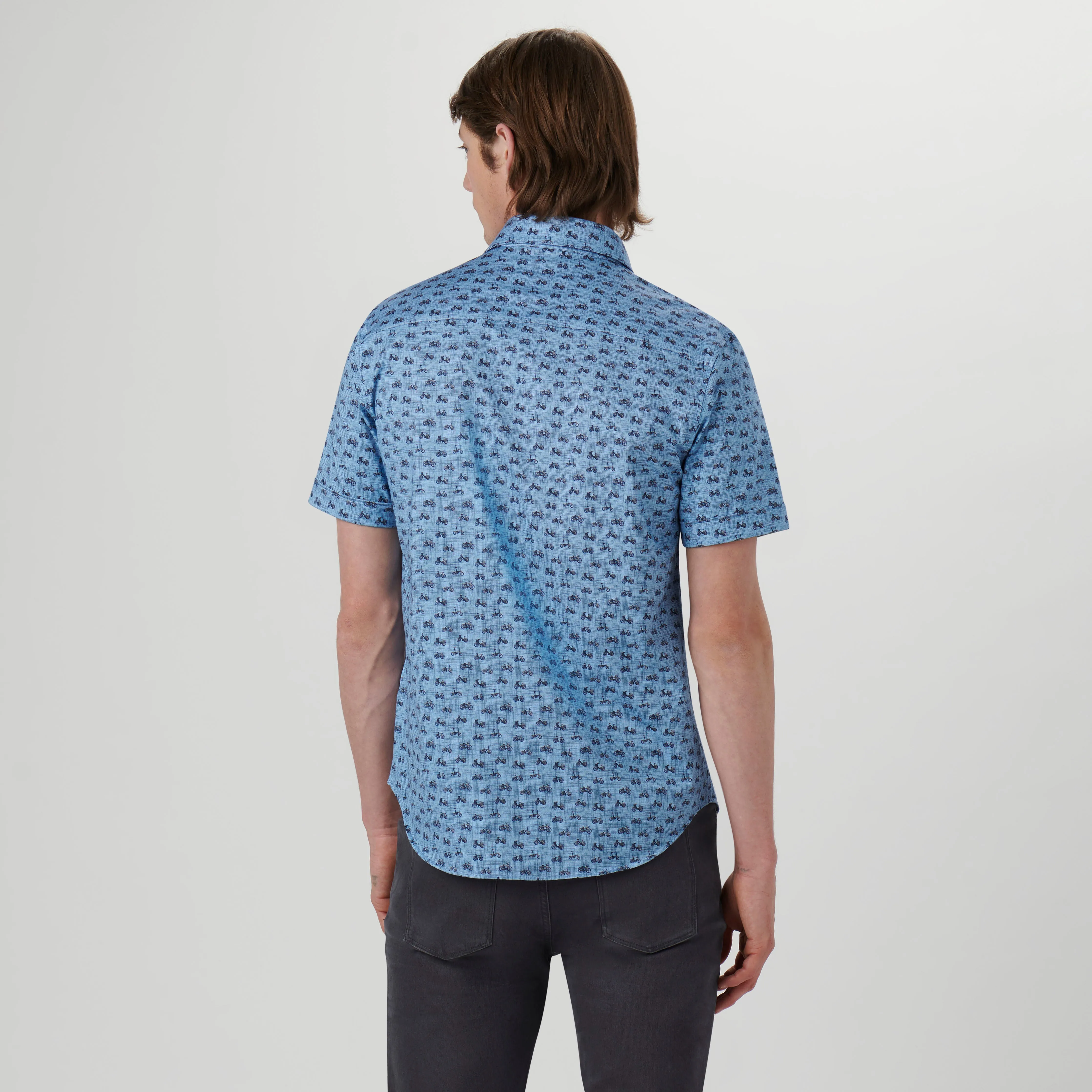 Miles Bicycles Print OoohCotton Short Sleeve Shirt