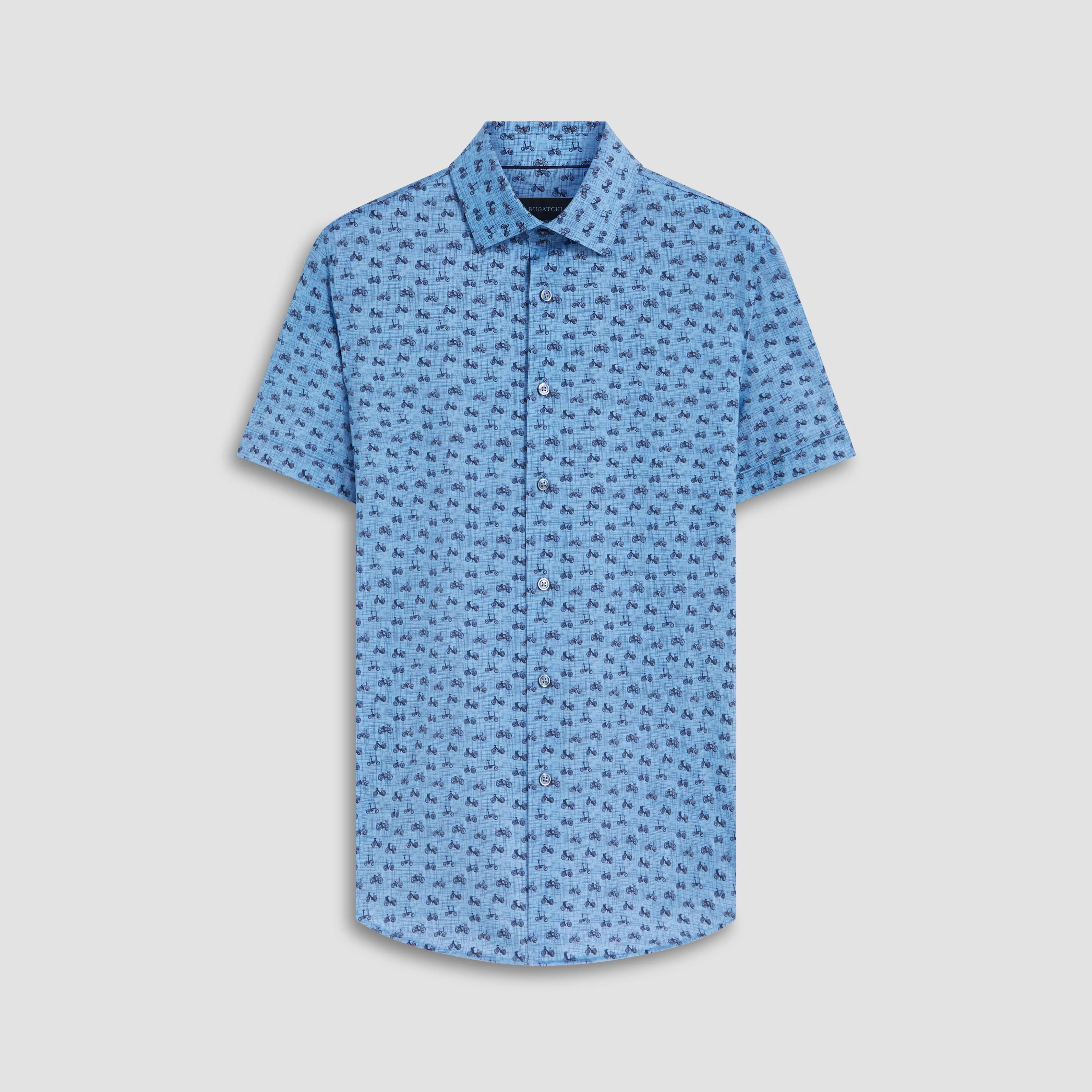 Miles Bicycles Print OoohCotton Short Sleeve Shirt