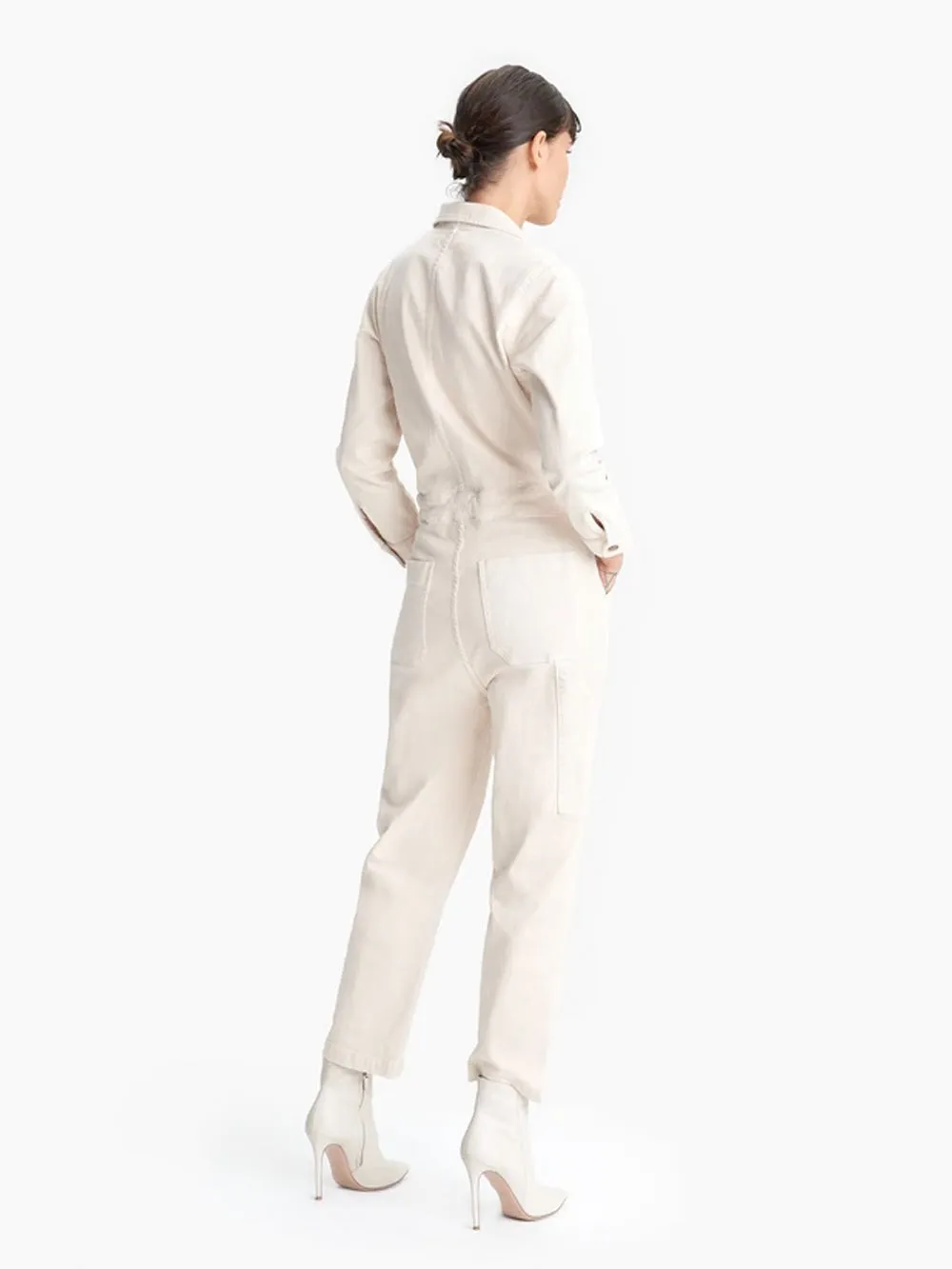 Mother Denim - The Fixer Jumpsuit in Birch