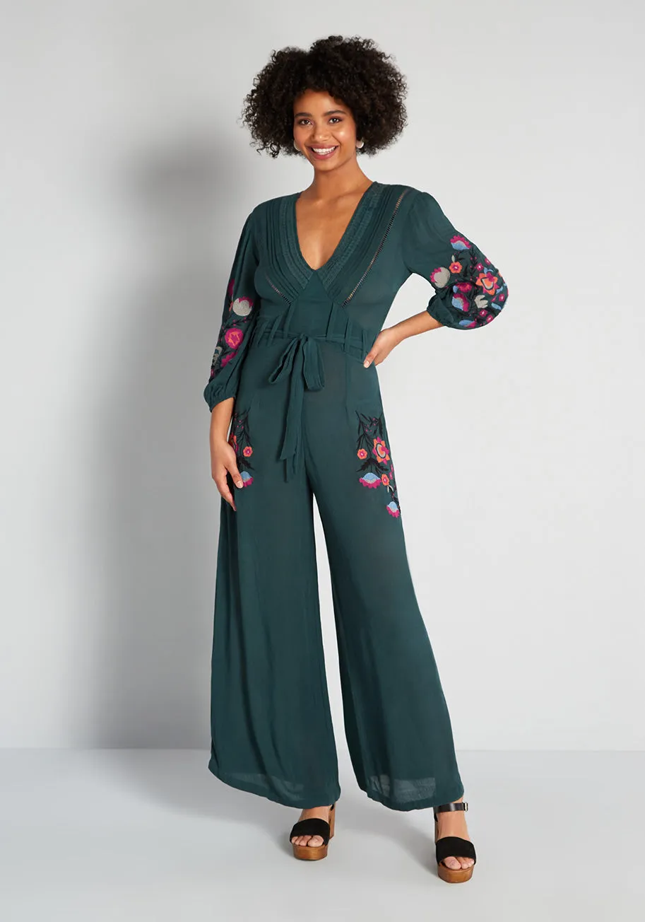 My Happy Place Wide-Leg Jumpsuit