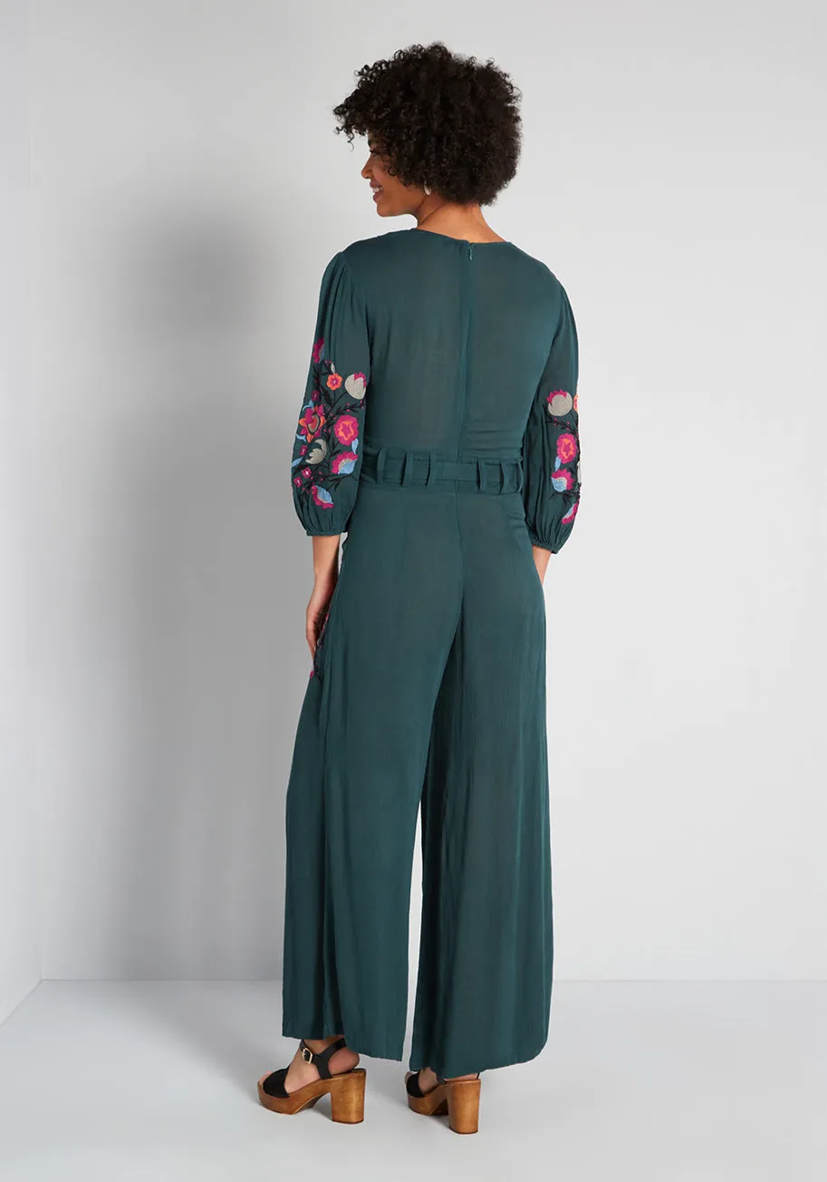 My Happy Place Wide-Leg Jumpsuit