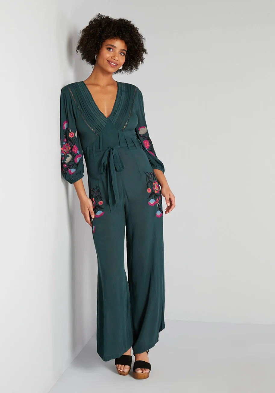 My Happy Place Wide-Leg Jumpsuit