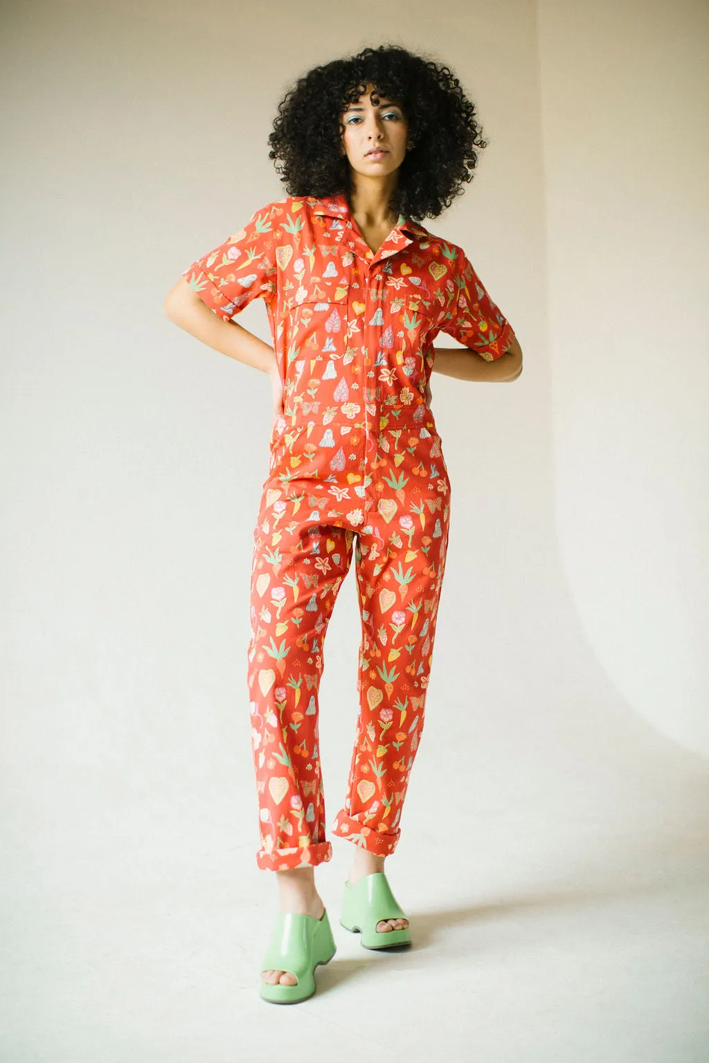 New! Berry Garden | Printed jumpsuit | Boiler-suit | Romper |Berry Jumpsuit