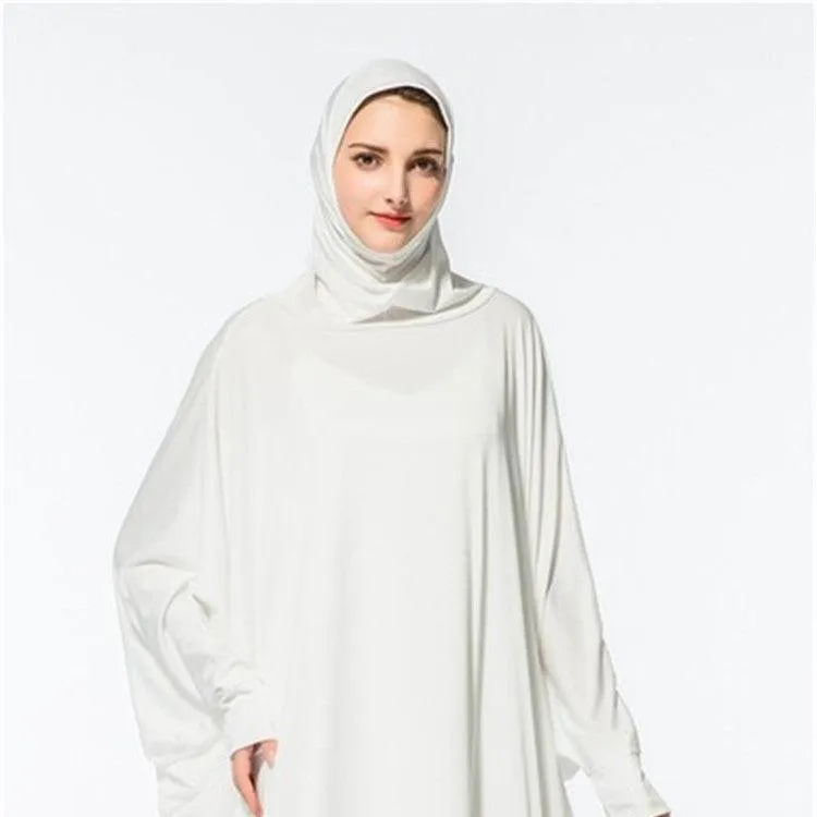 New muslim worship service bat robe with hijab