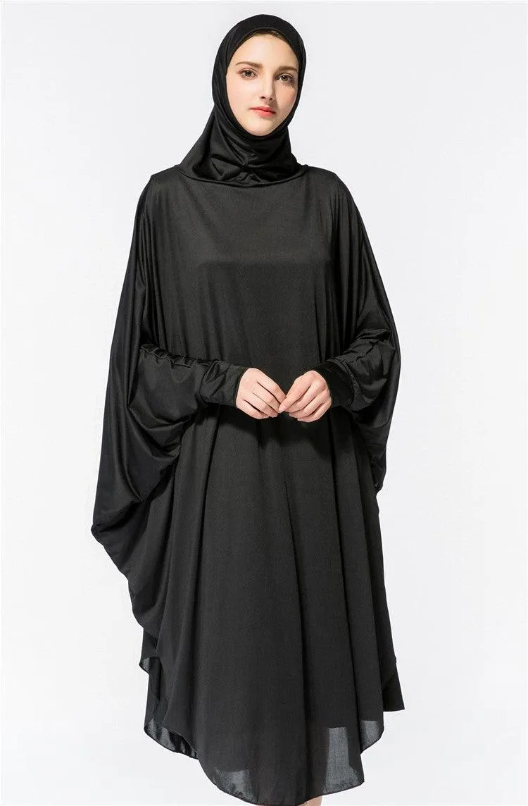 New muslim worship service bat robe with hijab