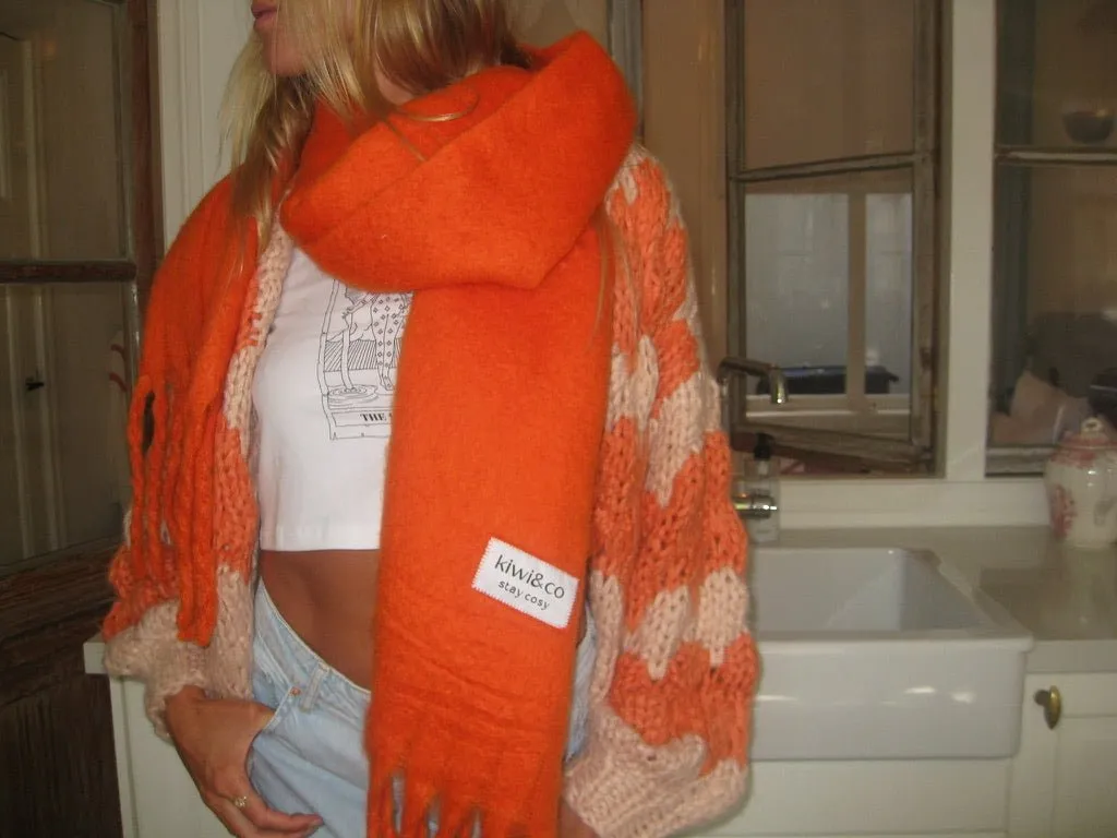 Orange Hugs and Kisses Cardigan