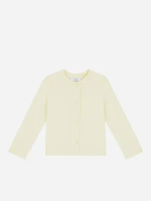 Organic Cotton Cardigan | Lemon