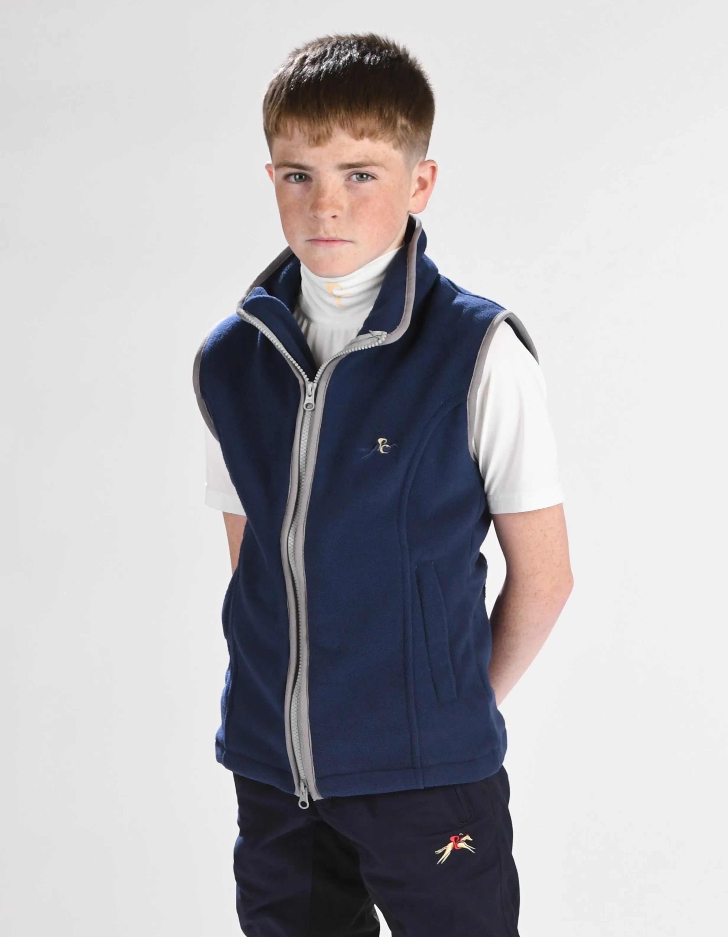 Paddock Fleece Waistcoat - Navy -  Childrens